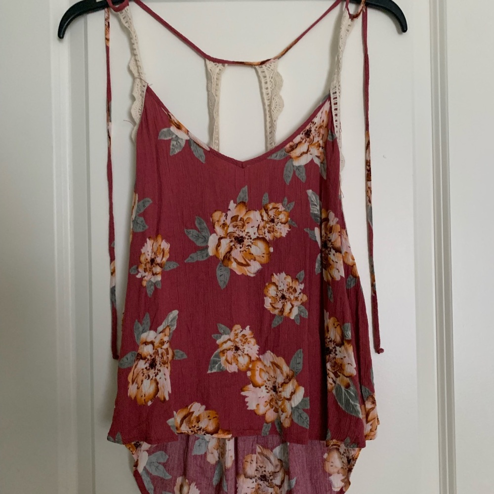 Lush tank, floral print, size m